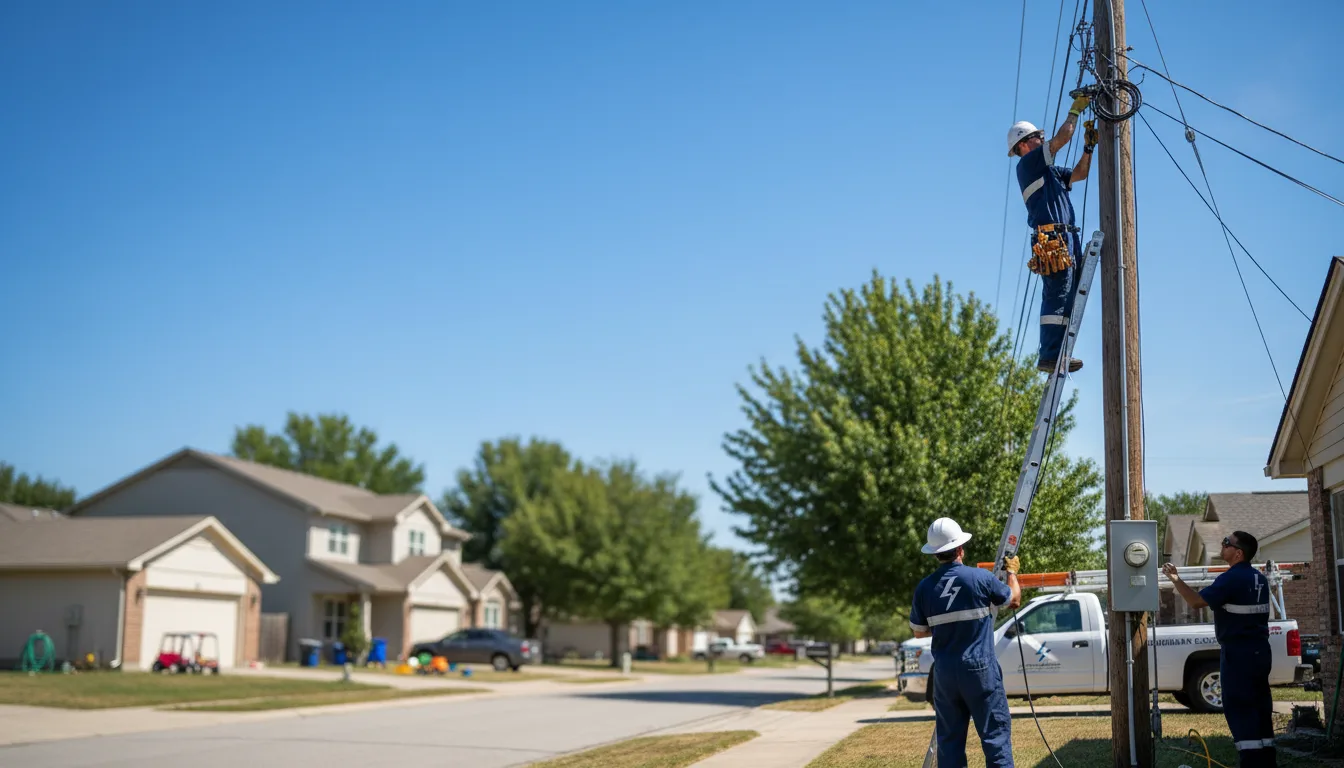 Residential electrician providing installation services in Bouton, IA